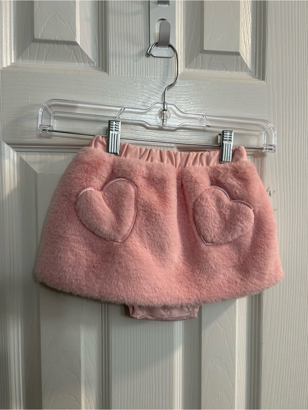 Mayoral Girls Pink Heart Skort Cotton Elastic Waist Pull-On Size 24 months